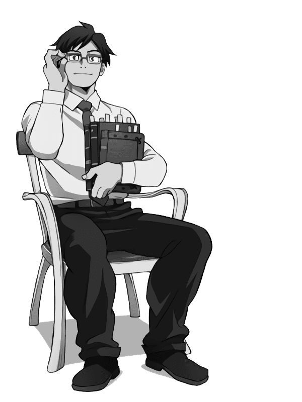 MHA Tenya for Kindle Paperwhite wallpaper featuring man and sitting and more