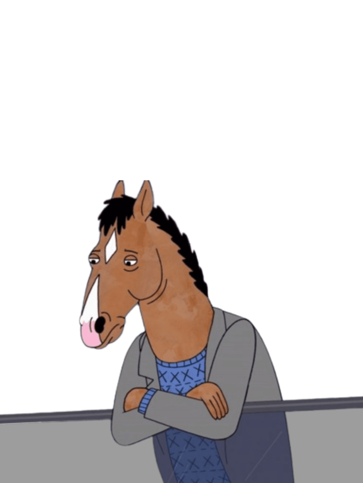 Bojack at the Balcony for Kobo Clara wallpaper featuring horse and character and more