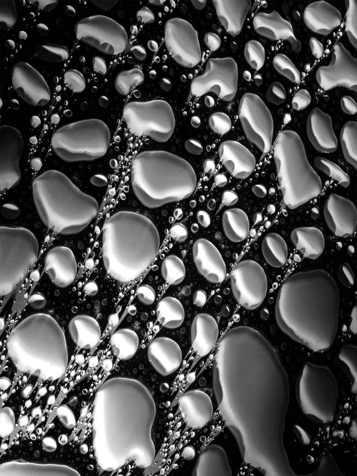 Shadowed Water Droplets for Kindle Paperwhite wallpaper featuring abstract and black and white and more