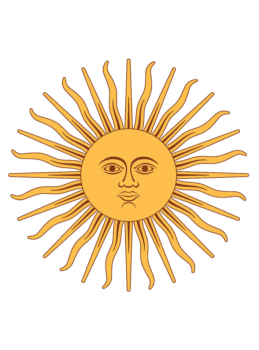 Sun de Mayo for Kindle Paperwhite wallpaper featuring sun and face and more