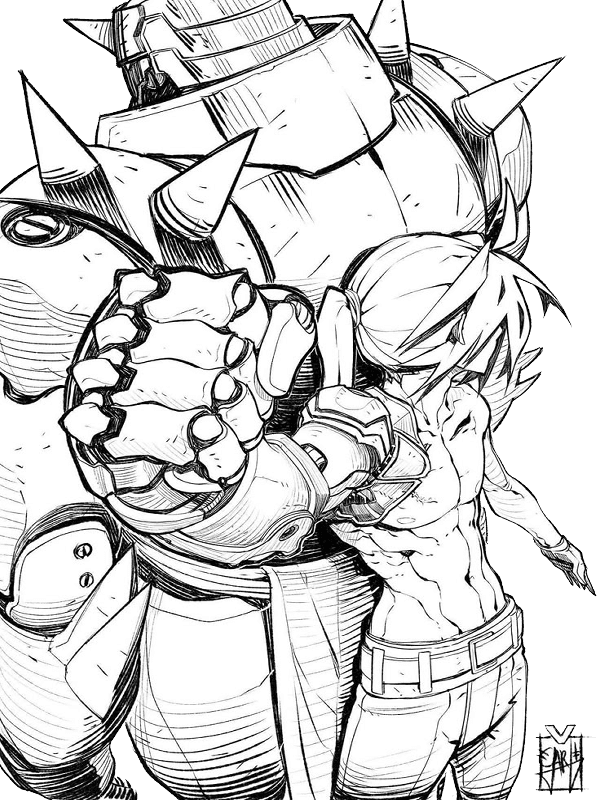 Edward and Alphonse  for Kindle Paperwhite wallpaper featuring characters and anime and more