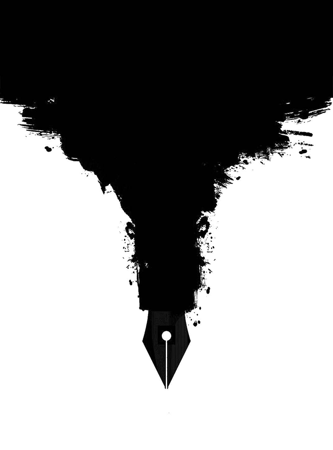 The Black Fountain for Kindle Paperwhite wallpaper featuring ink pen and ink splash and more