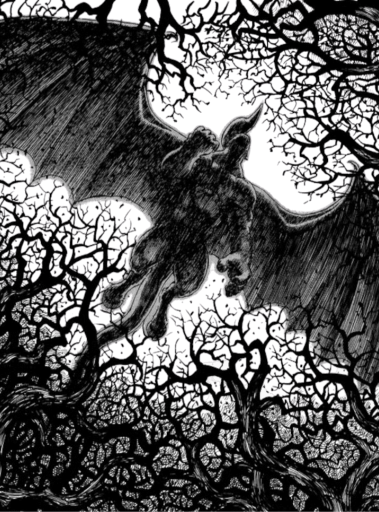 Nosferatu Zodd for Kindle Paperwhite wallpaper featuring mythical creature and bat and more