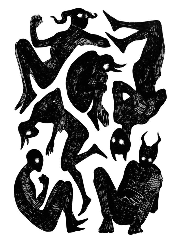 Demons for Kindle Paperwhite wallpaper featuring figures and gestures and more