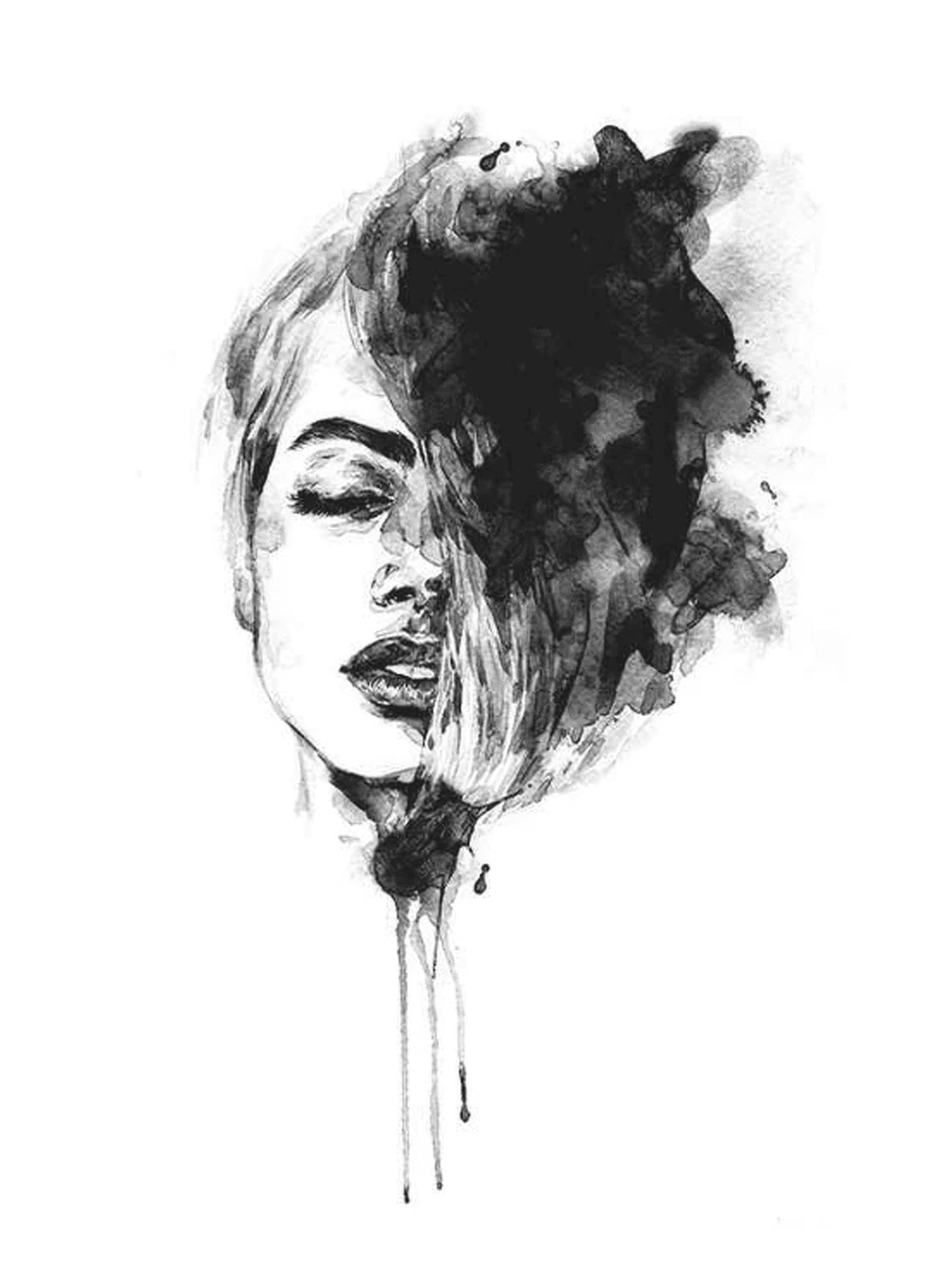 Painting of Face for Other wallpaper featuring woman and portrait and more