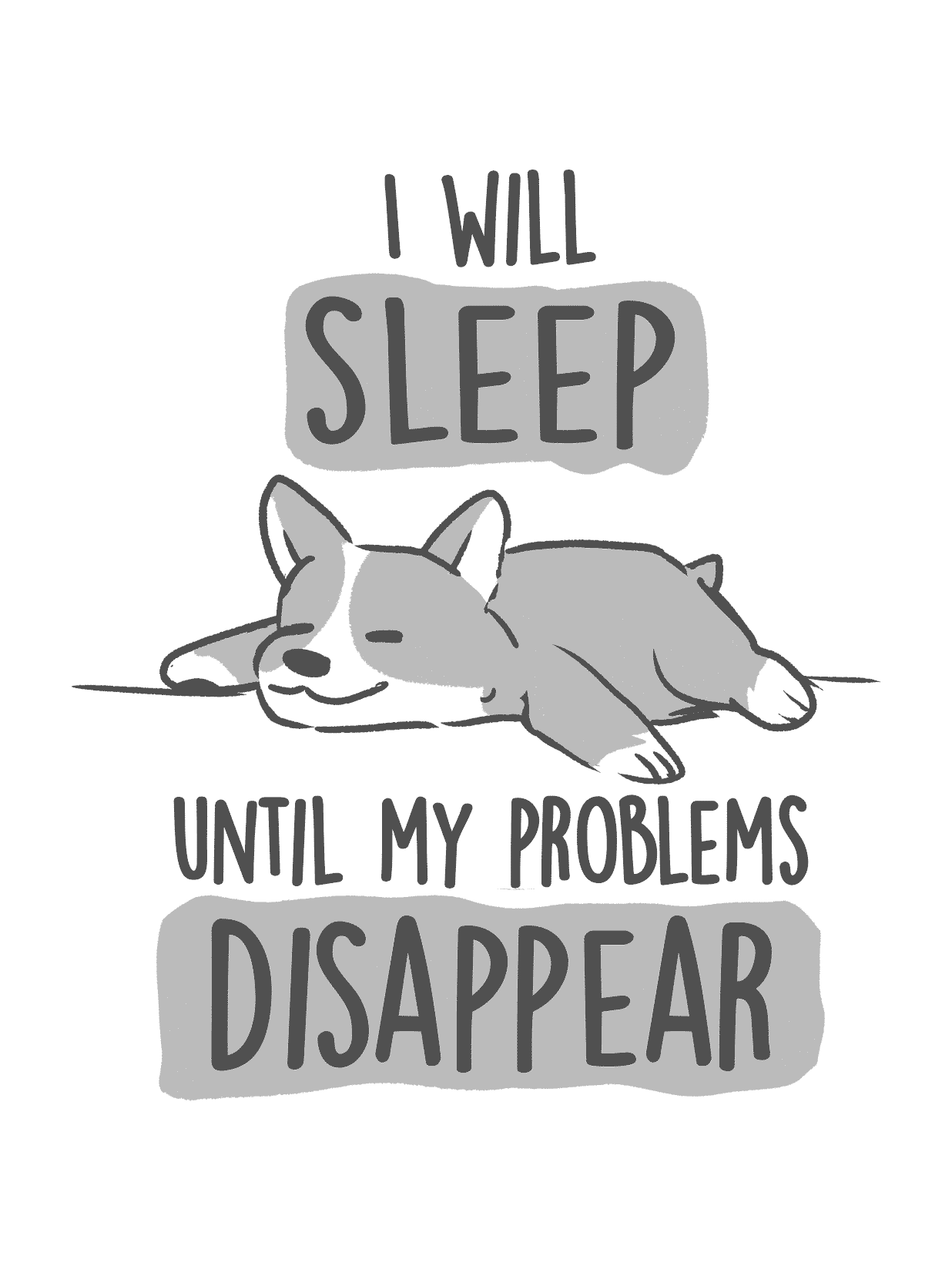 Sleepy Corgi for e-reader wallpaper featuring dog and sleeping and more