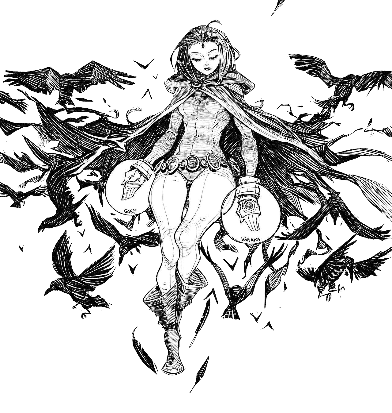 Raven for Kindle Paperwhite wallpaper featuring woman and character and more