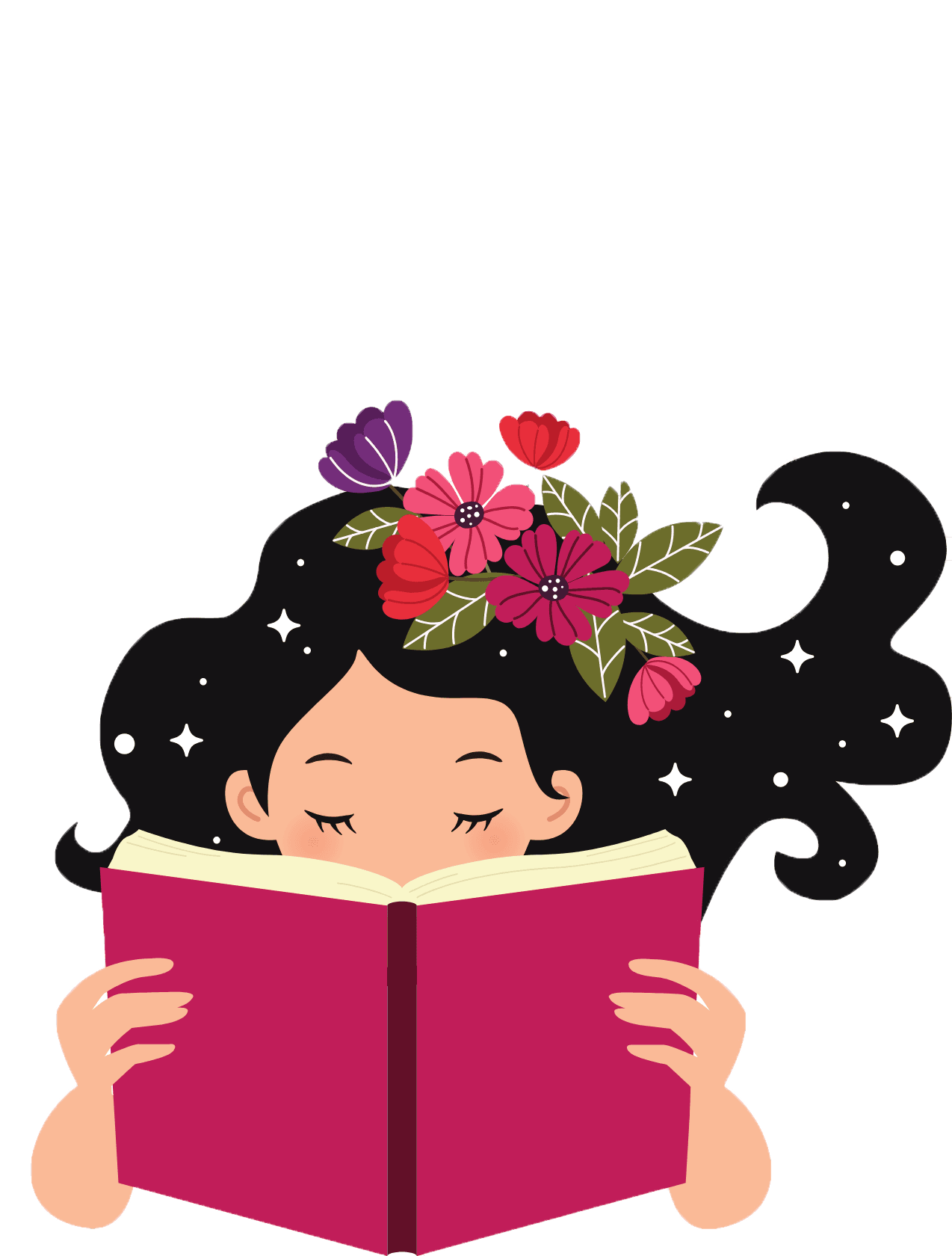 Reading Girl for e-reader wallpaper featuring girl and reading and more