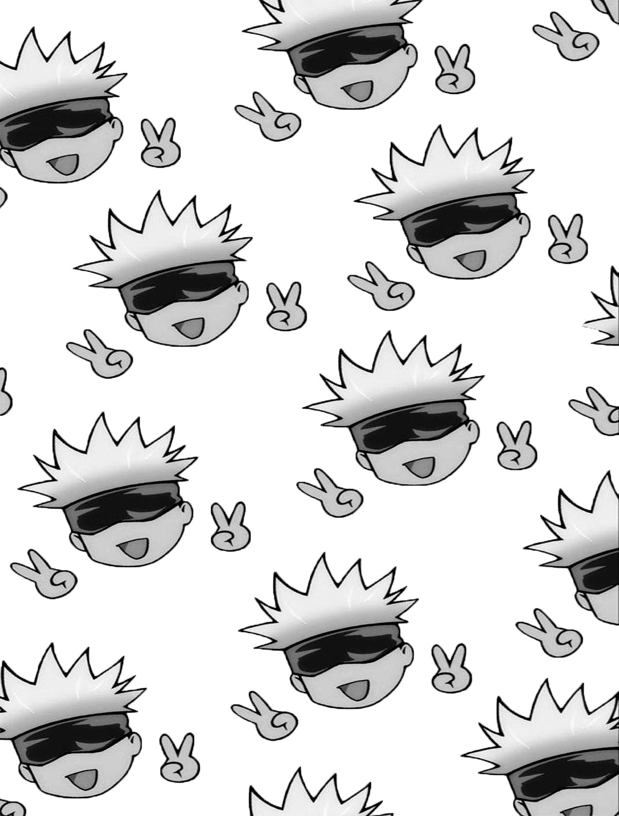 gojos for Kobo Libra wallpaper featuring cartoon and smiley face and more