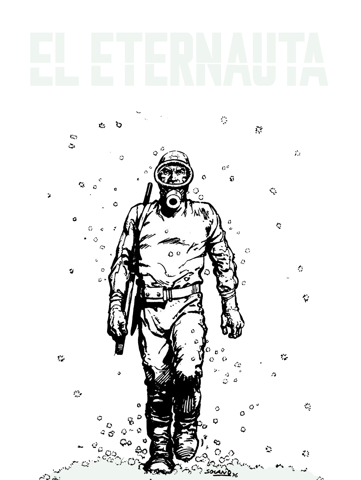 El Eternauta for Kindle Paperwhite wallpaper featuring diver and scuba gear and more
