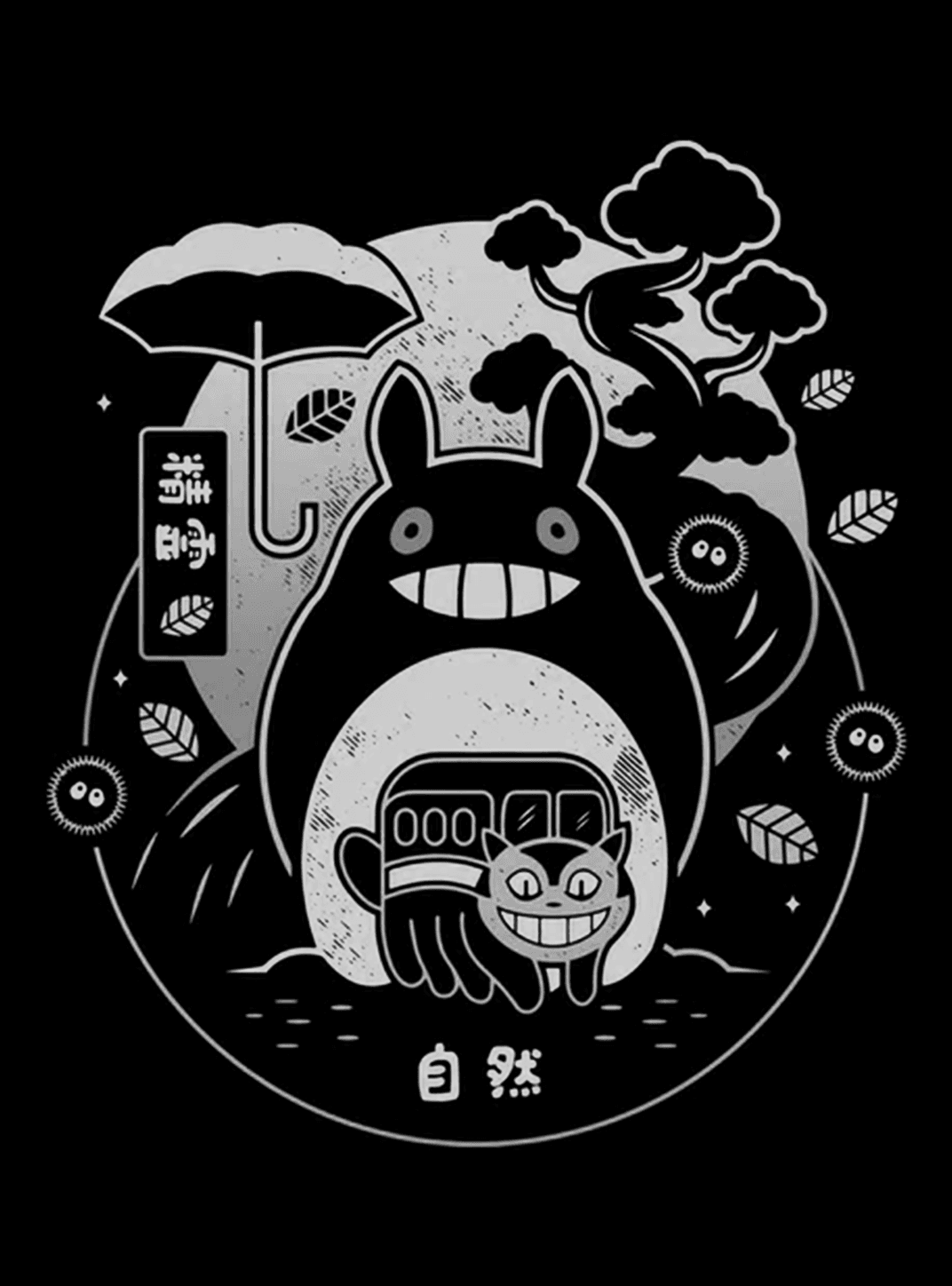 My Neighbor Totoro for Other wallpaper featuring Totoro and Catbus and more