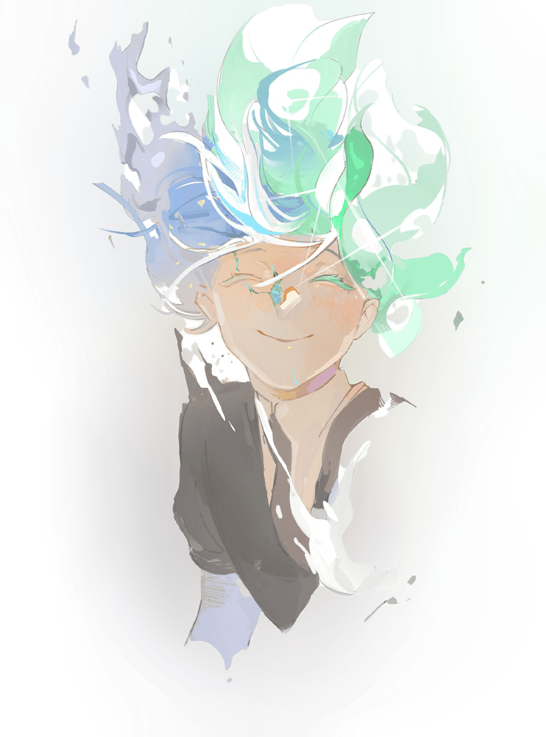 Phos prayed for Kobo Clara wallpaper featuring smiling character and fantasy art and more