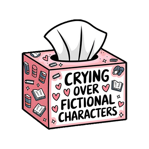 Crying over fictional characters for e-reader wallpaper featuring tissue box and crying and more