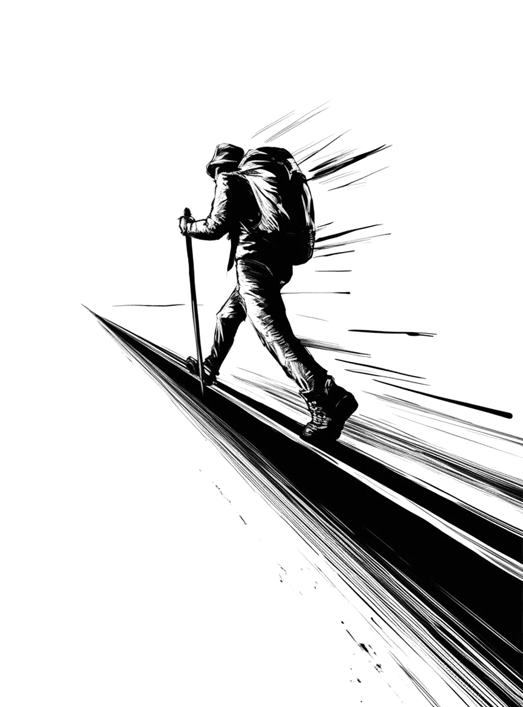 The Traveller for Kindle Paperwhite wallpaper featuring hiker and walking and more