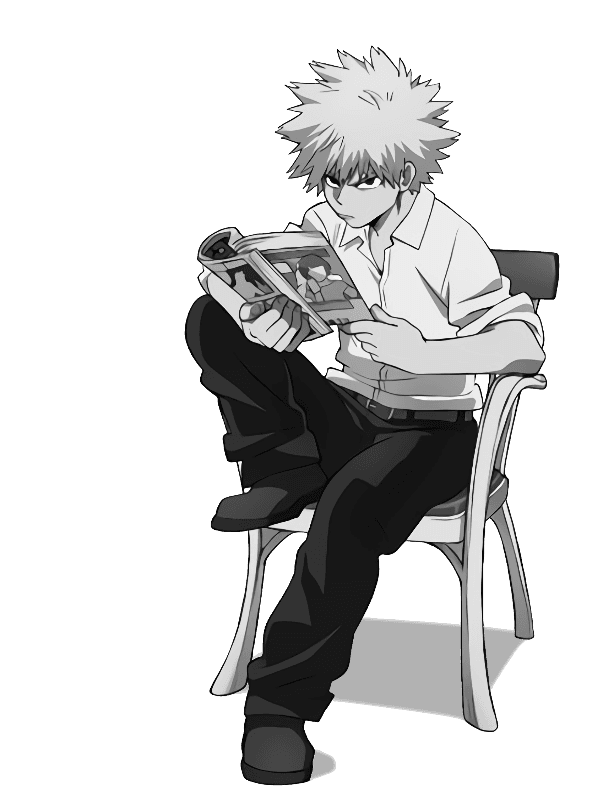 MHA Katsuki for Kindle Paperwhite wallpaper featuring anime character and reading and more