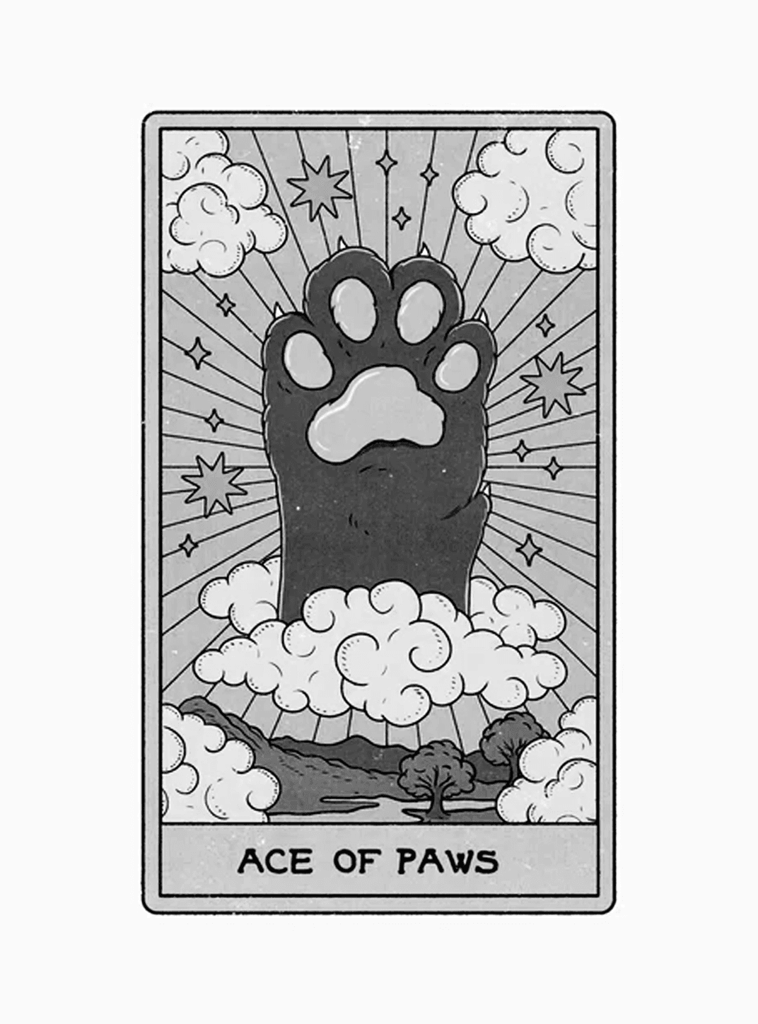 Ace of Paws for Other wallpaper featuring paw print and illustration and more