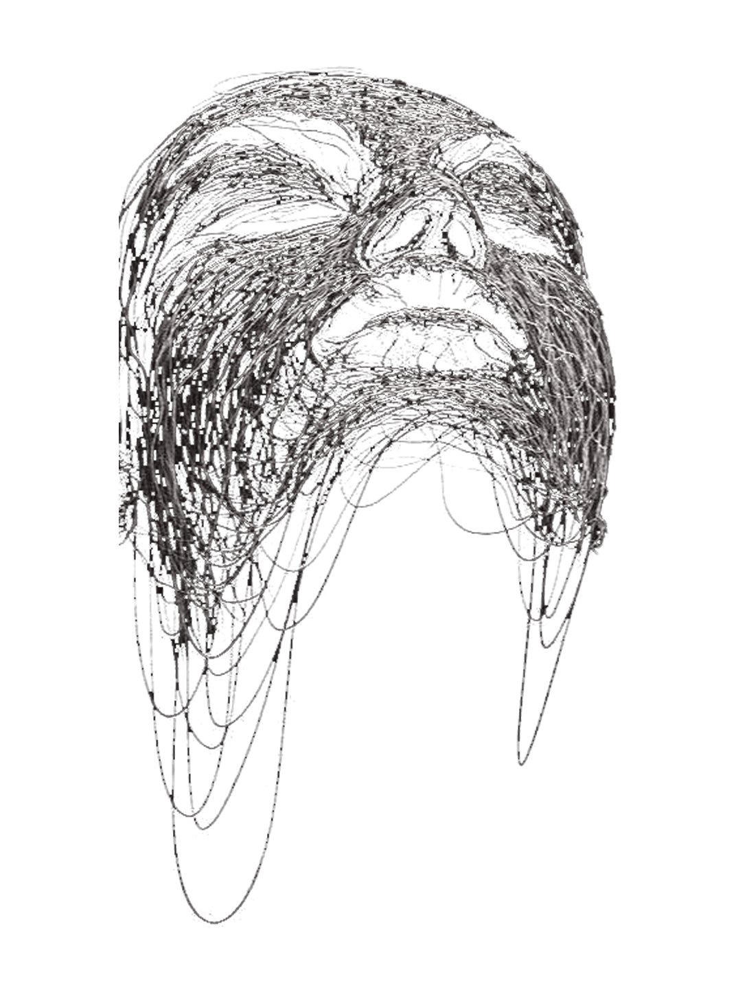Abstract Face for e-reader wallpaper featuring face and portrait and more