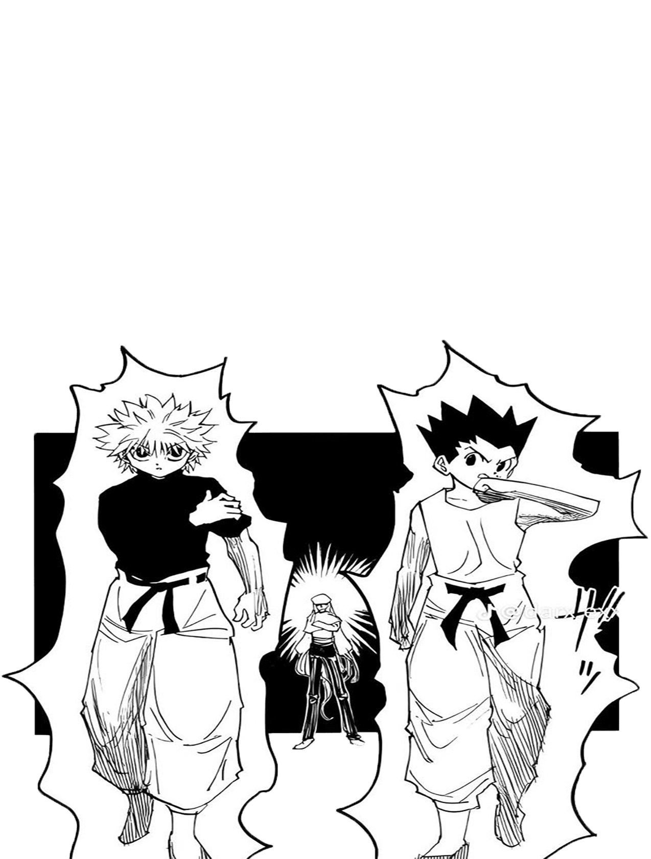 hxh for Kobo Libra wallpaper featuring characters and action and more