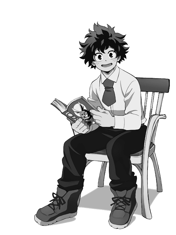 MHA Izuku for Kindle Paperwhite wallpaper featuring boy and reading and more