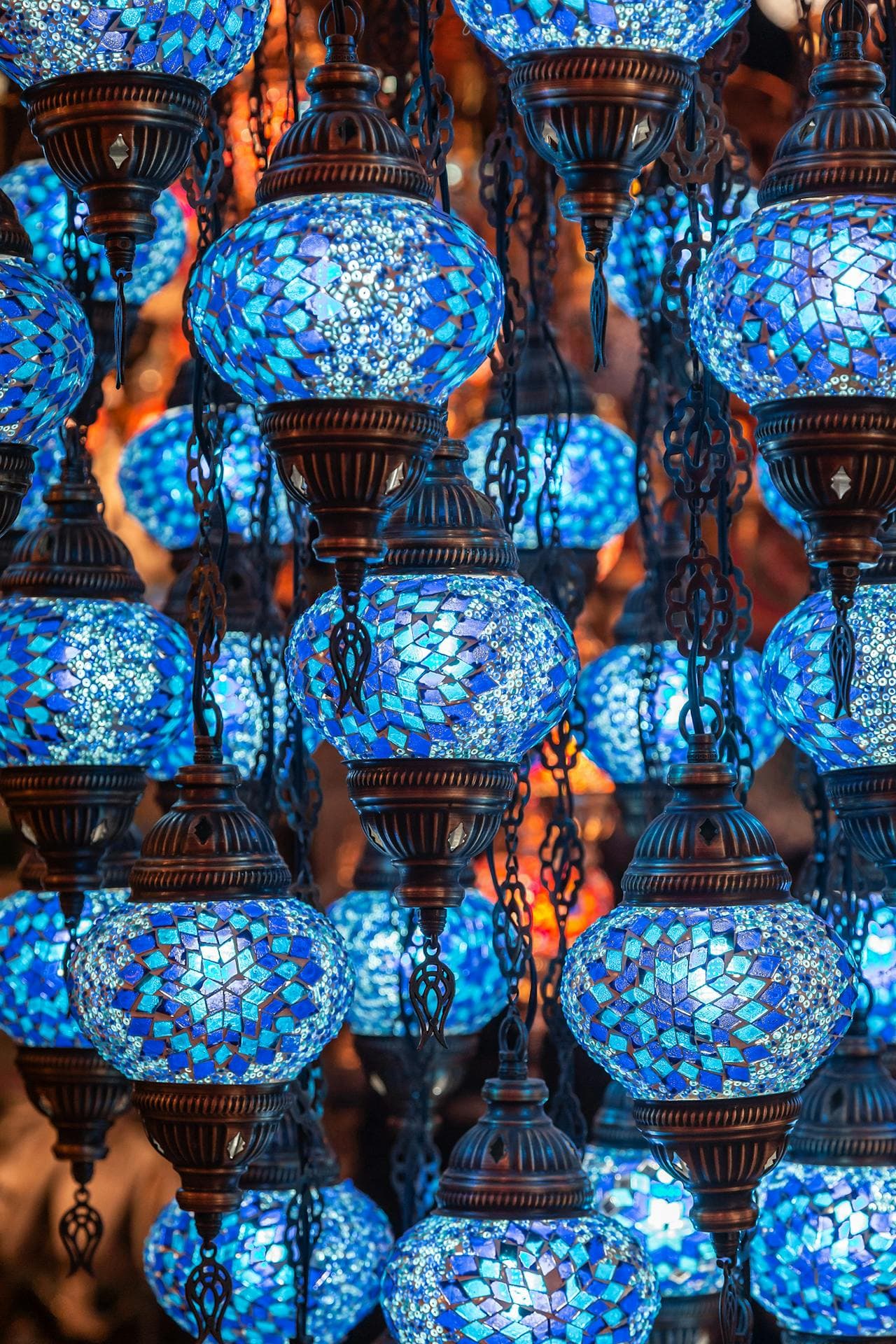 Arabic Lamps in Blue  for Other wallpaper featuring photograph and color and more