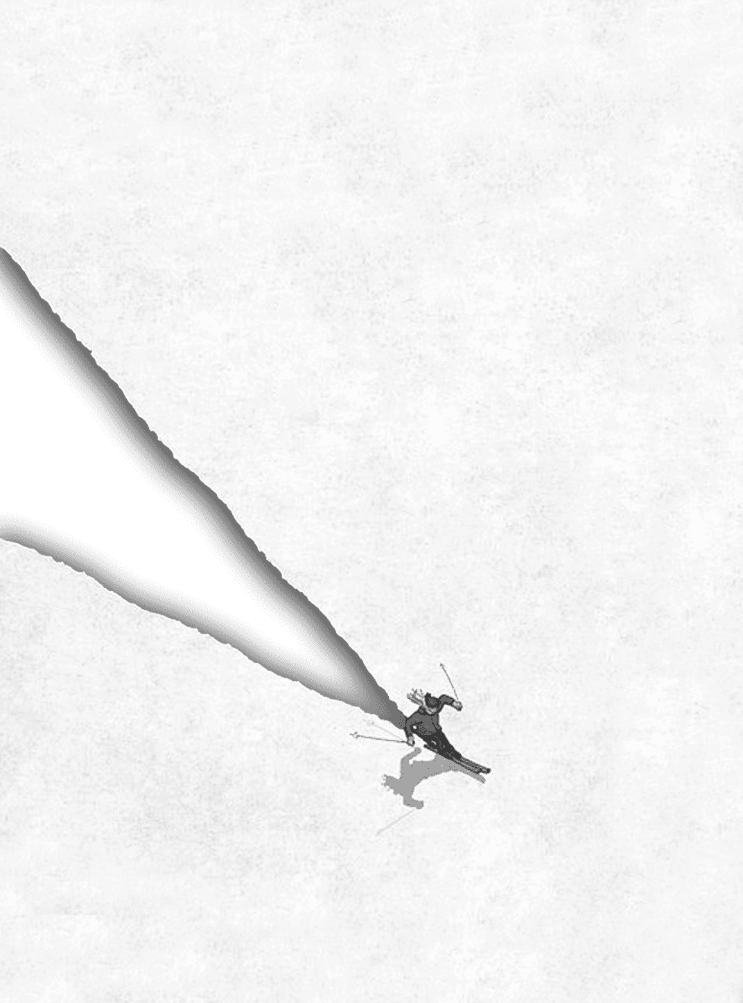 The Skier for Kindle Paperwhite wallpaper featuring skier and shadow and more