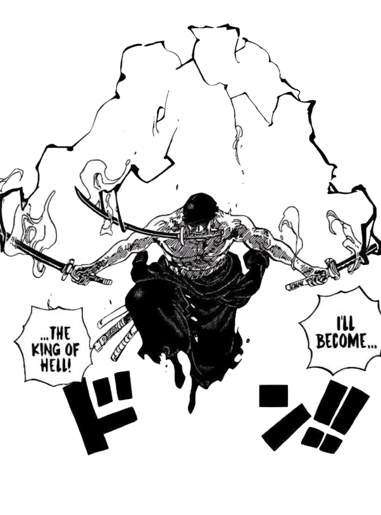 King of Hell for Kindle Paperwhite wallpaper featuring character and sword and more