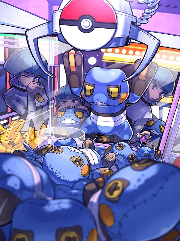 Crogunk by GOSSAN for Kindle Paperwhite wallpaper featuring claw machine and toy and more