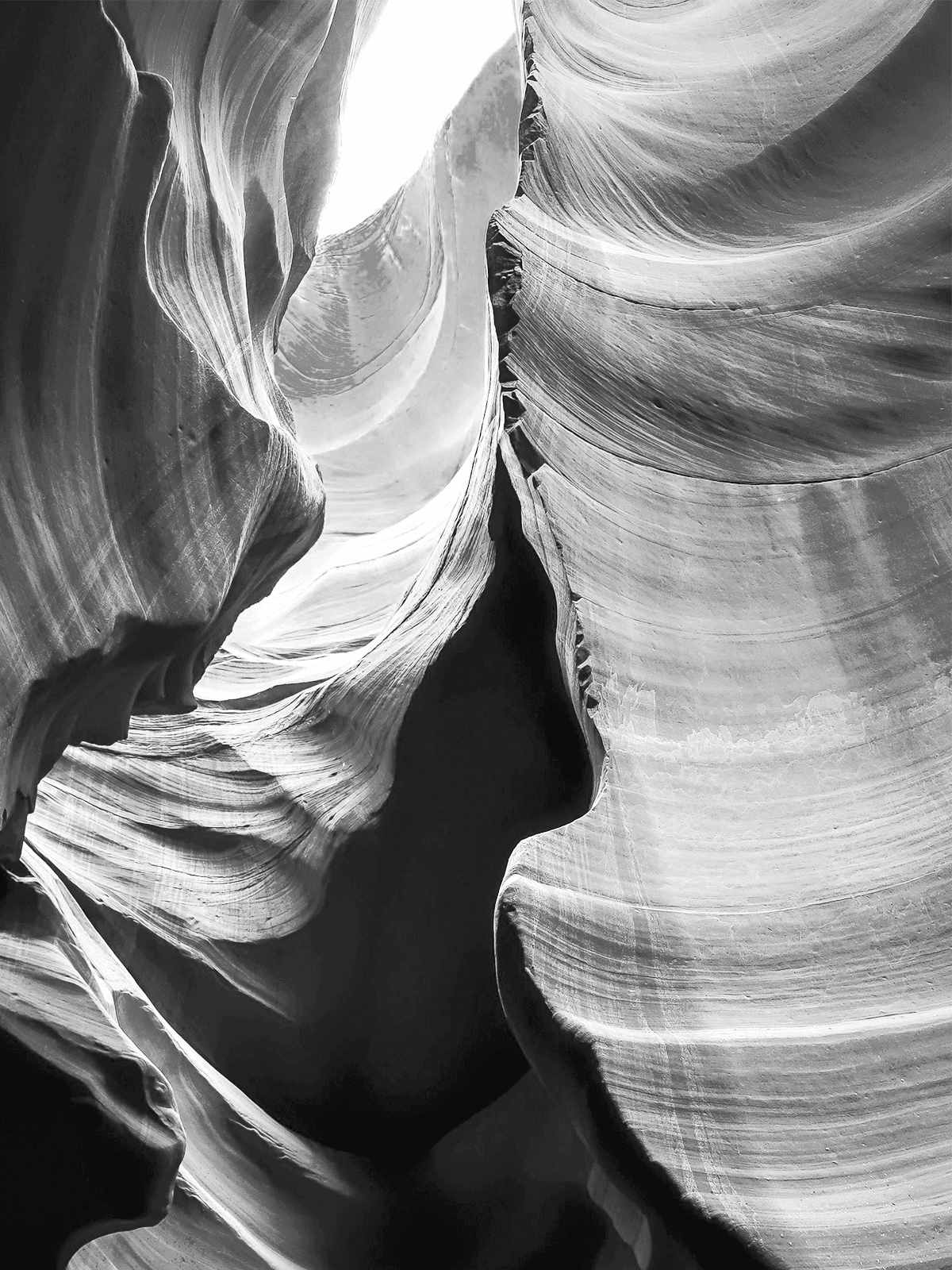 Smooth Canyon for Kindle Paperwhite wallpaper featuring canyon and black and white and more