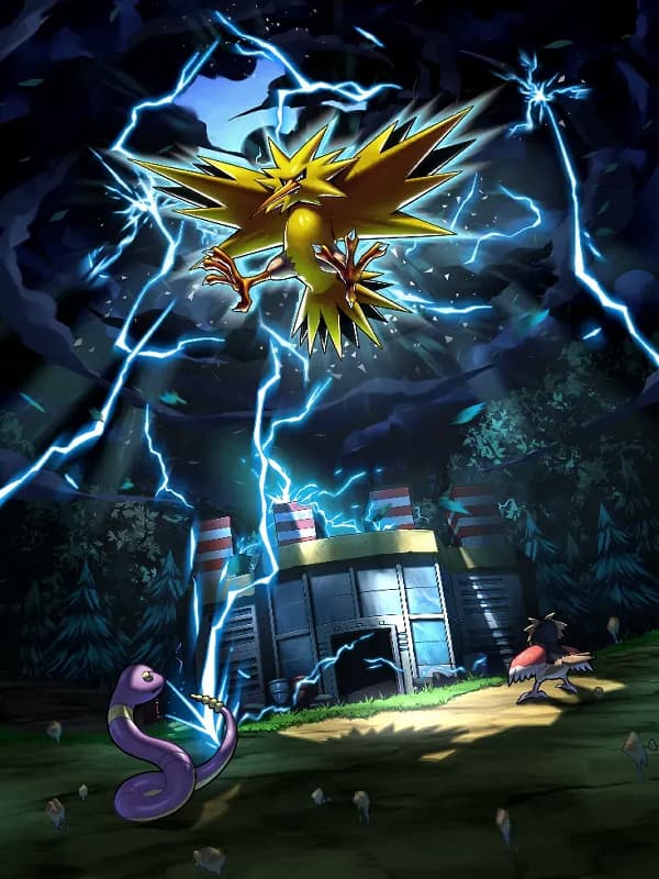 Zapdos by GOSSAN for Kindle Paperwhite wallpaper featuring Zapdos and Pokémon and more