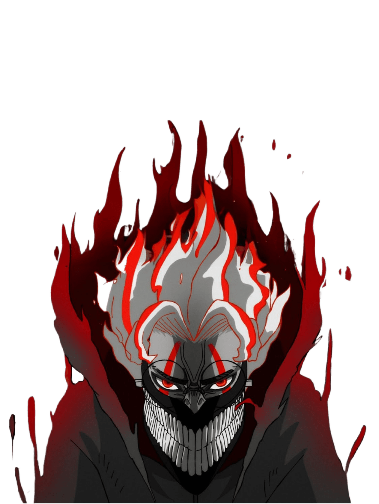 Ken Takakura for Kobo Libra wallpaper featuring anime character and flames and more