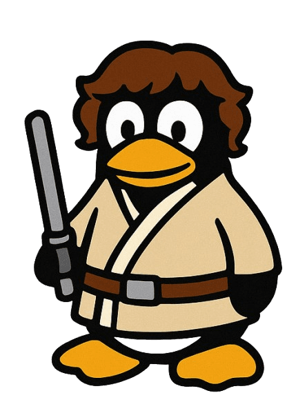 Obi Wan Penguin for Kindle Paperwhite wallpaper featuring penguin and character and more