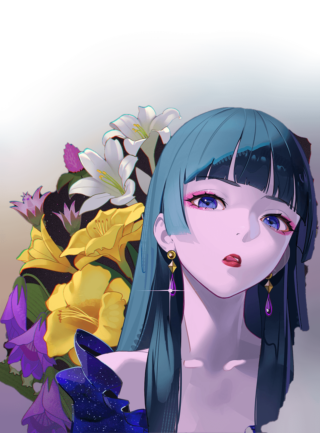 Mao Mao flowers for Kobo Clara wallpaper featuring woman and portrait and more