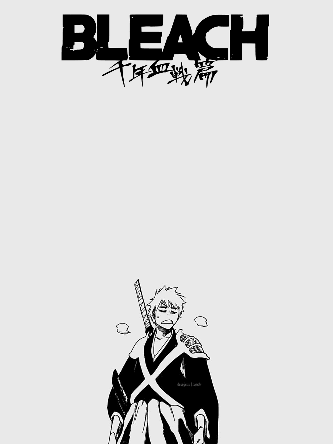 Bleach Ichigo  for Kindle Paperwhite wallpaper featuring anime character and sword and more