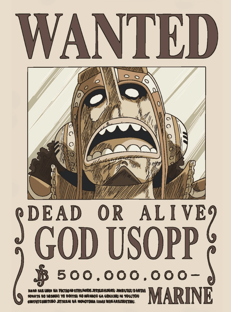 Wanted - Usopp for Kindle Paperwhite wallpaper featuring wanted poster and God Usopp and more