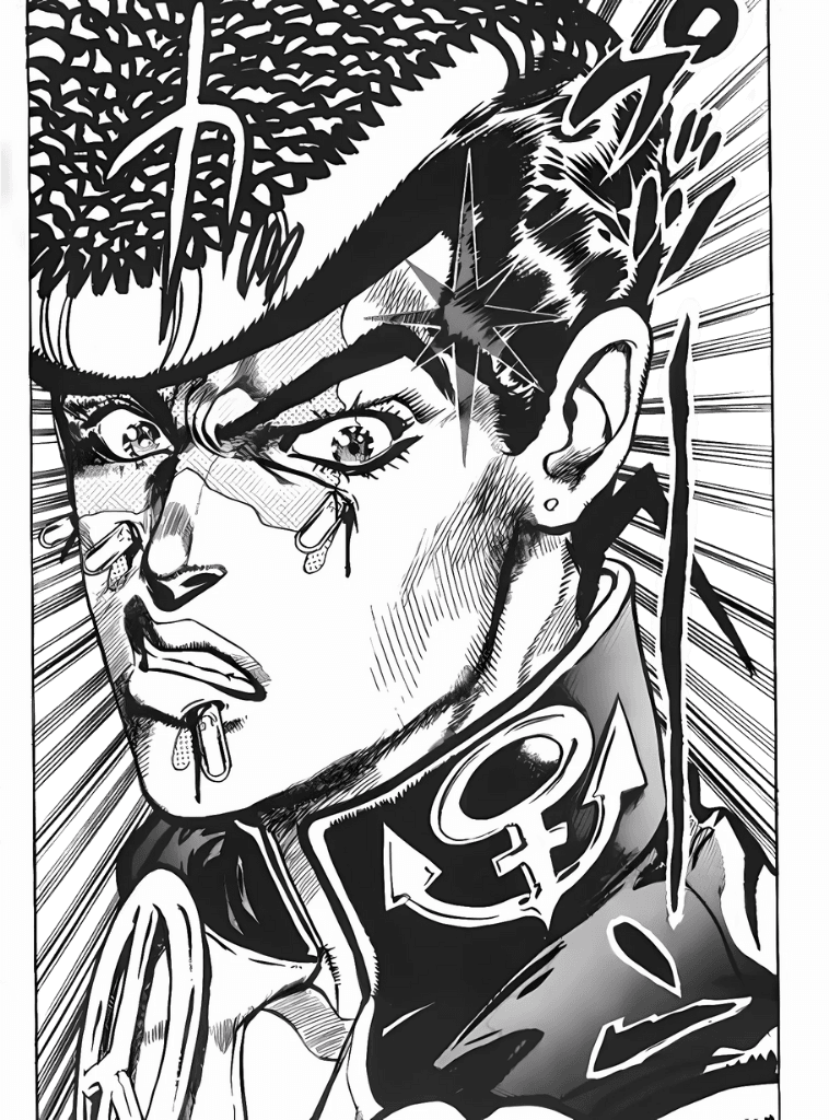 Josuke - Diamond is Unbreakable for Kindle Paperwhite wallpaper featuring man and anime character and more