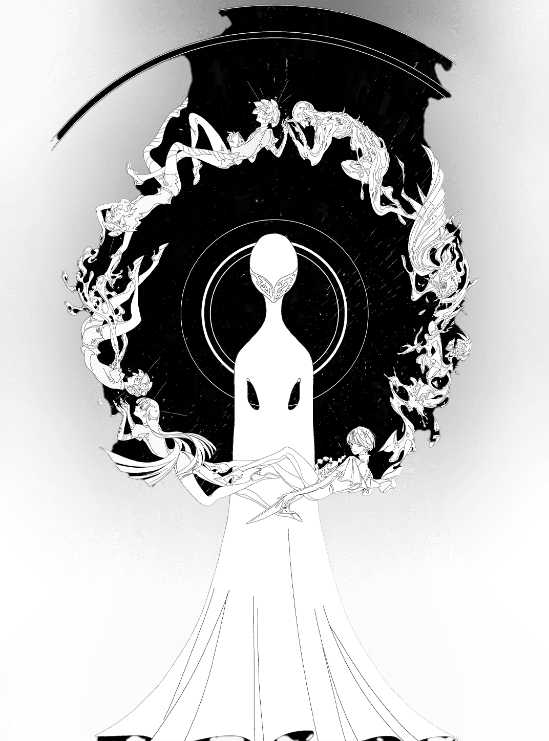 Phos God wheel for Kobo Clara wallpaper featuring figure and characters and more