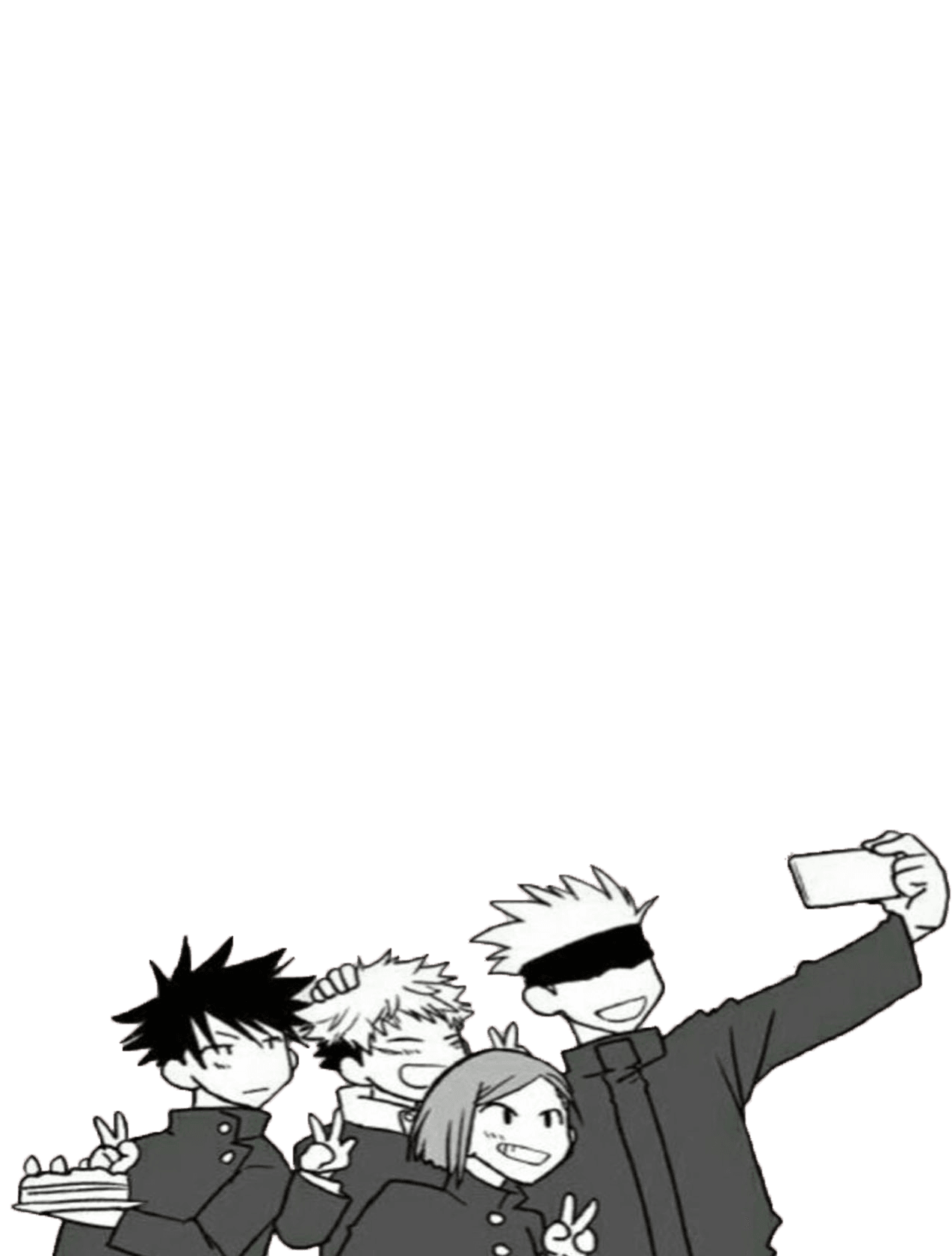 jjk family for Kobo Libra wallpaper featuring group of friends and selfie and more