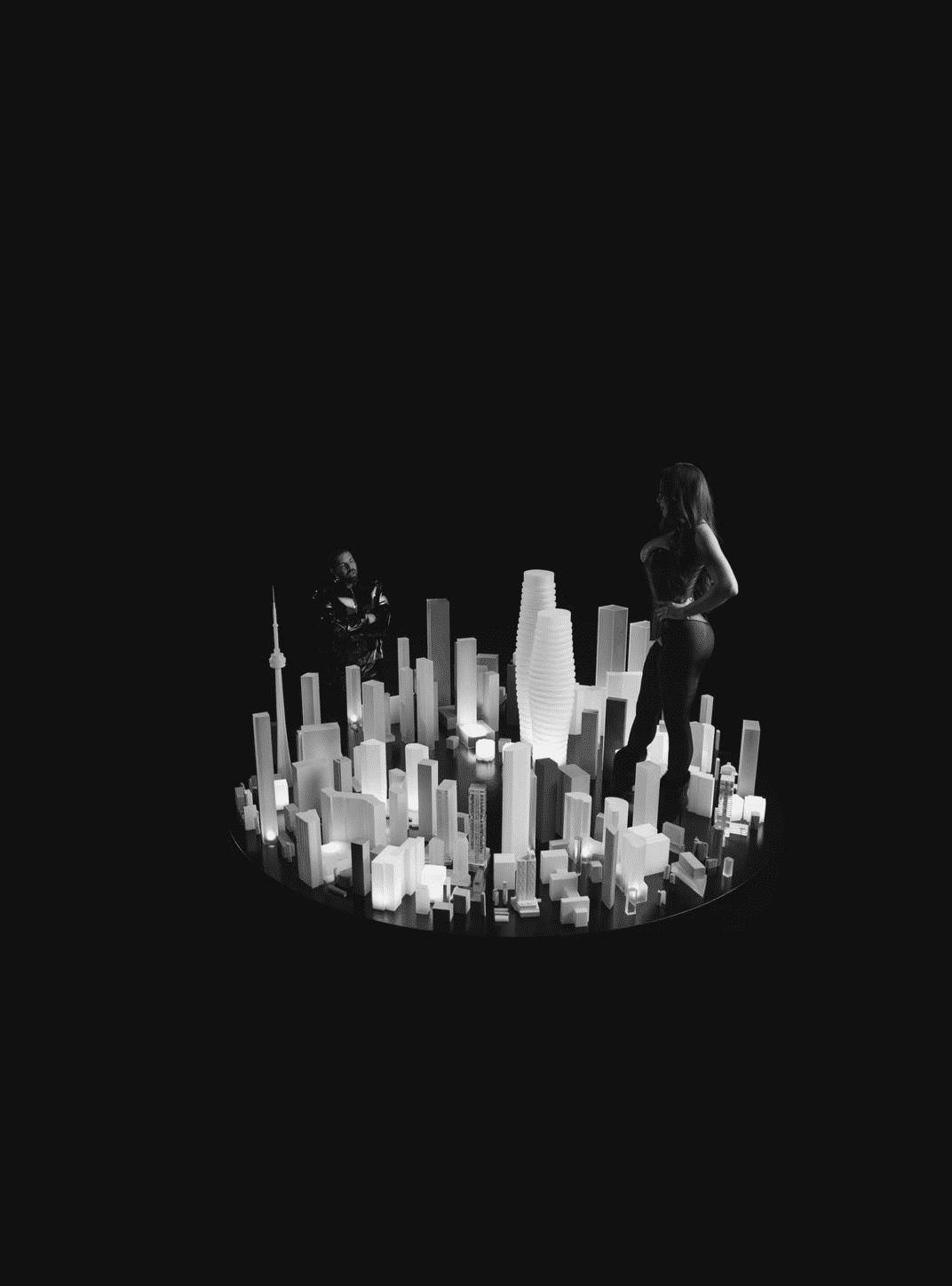 Drake in City for Kindle Paperwhite wallpaper featuring cityscape and models and more