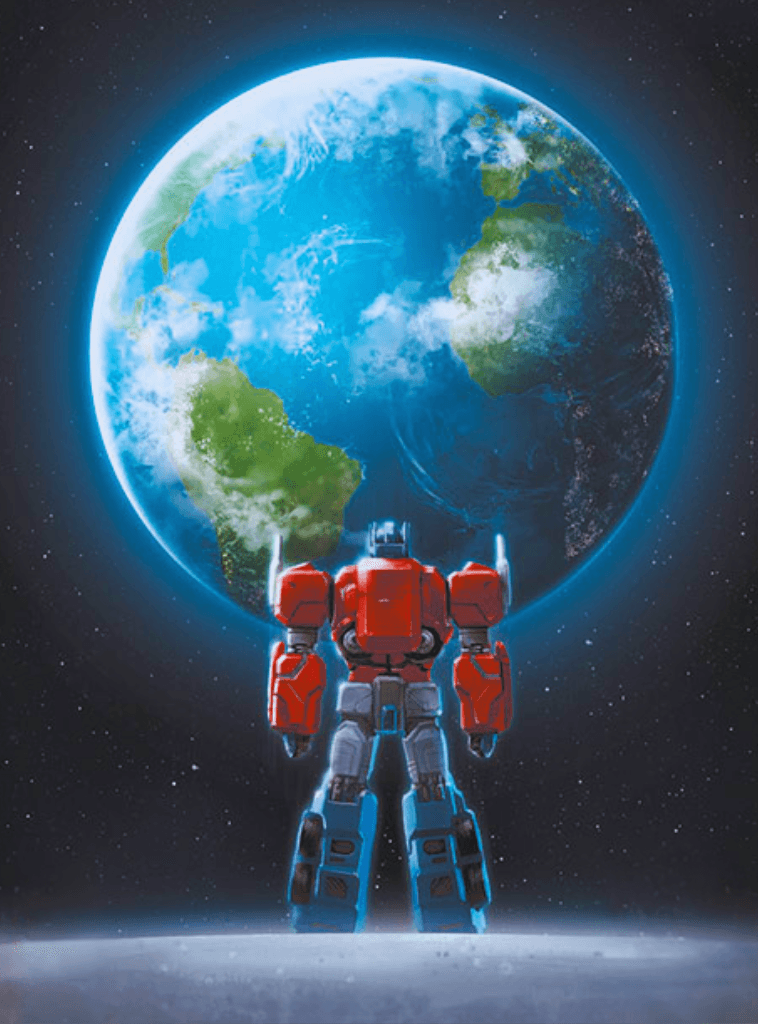 Optimus for Kindle Paperwhite wallpaper featuring robot and Earth and more