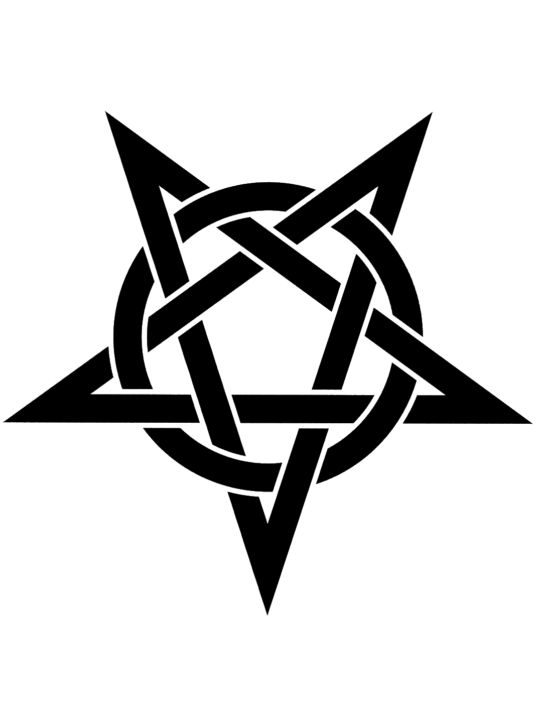 Five-pointed star polygon for Kindle Paperwhite wallpaper featuring pentagram and symbol and more