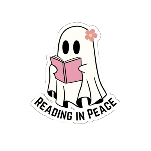 Reading Ghost for e-reader wallpaper featuring ghost and book and more