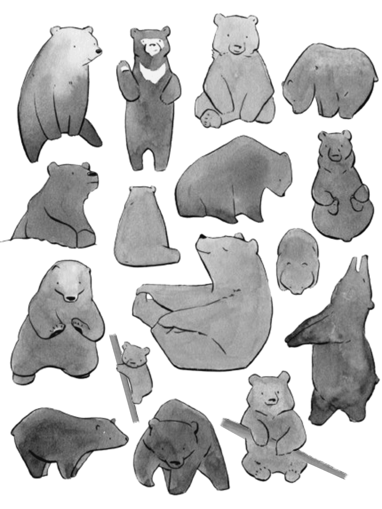 Bear Many for Kindle Paperwhite wallpaper