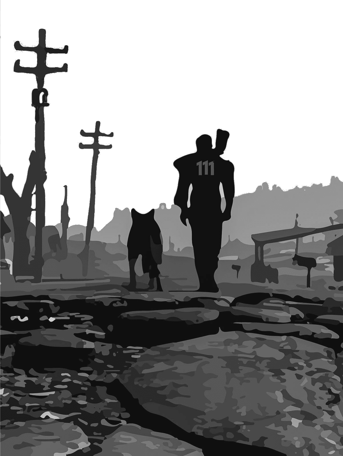 fallout scene for Kindle Paperwhite wallpaper featuring png and minimal