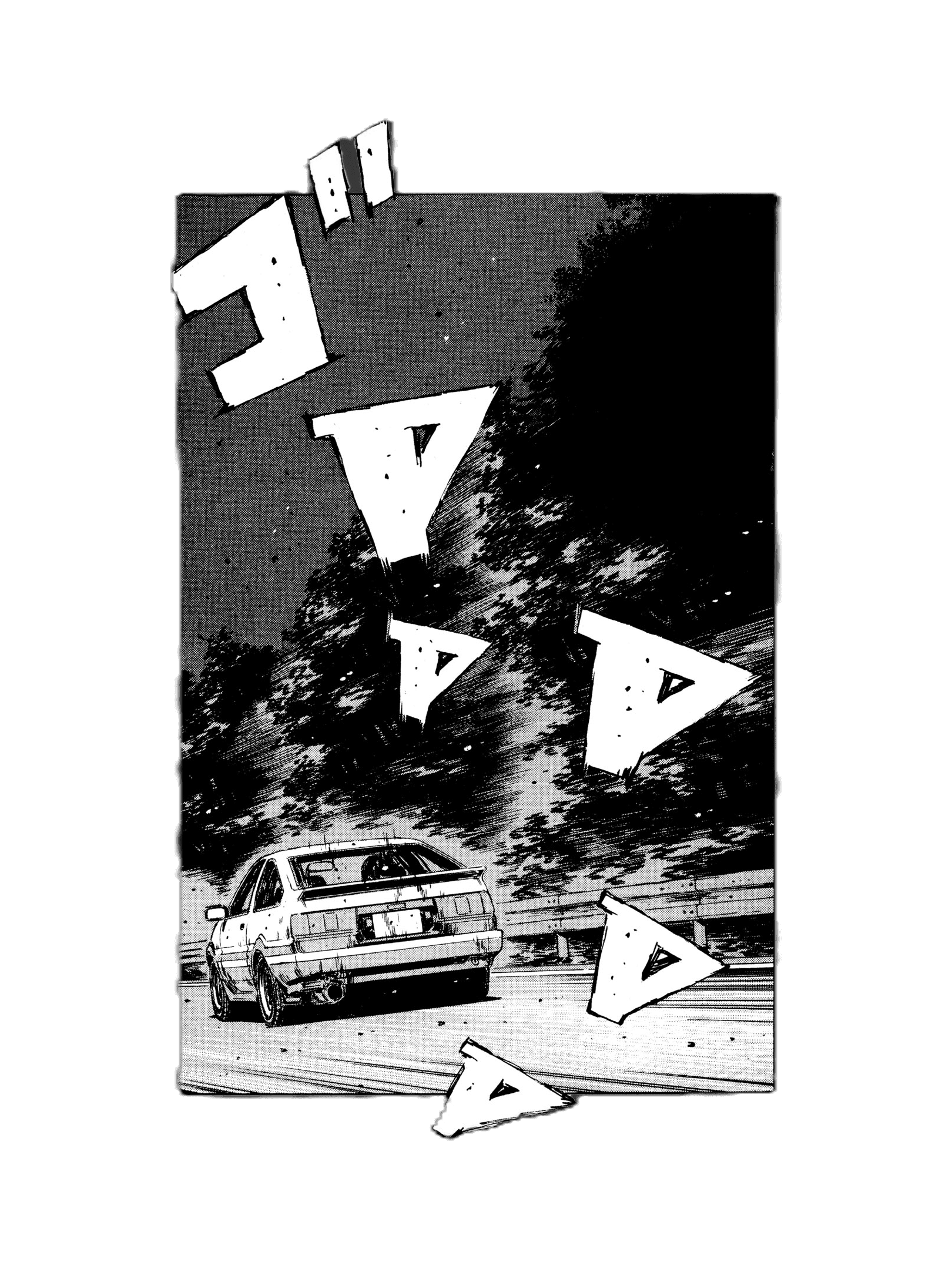 AE86 Back for Kindle Paperwhite wallpaper featuring manga and transparent background and more