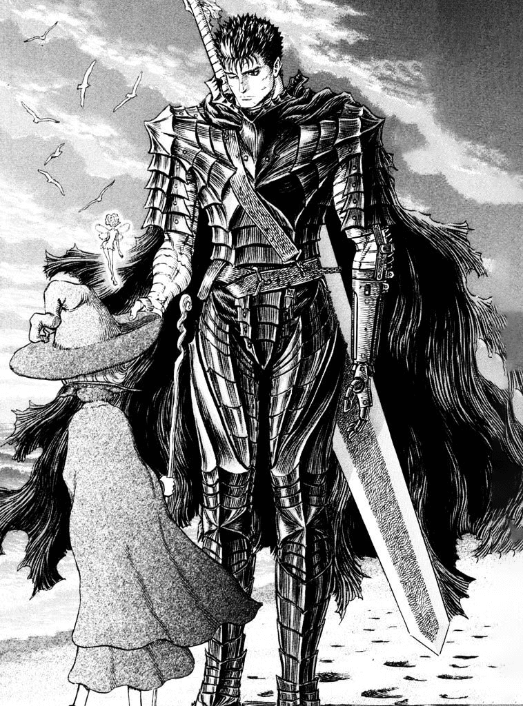 Schierke and Guts Berserk for Kindle Paperwhite wallpaper featuring berserk and anime and more
