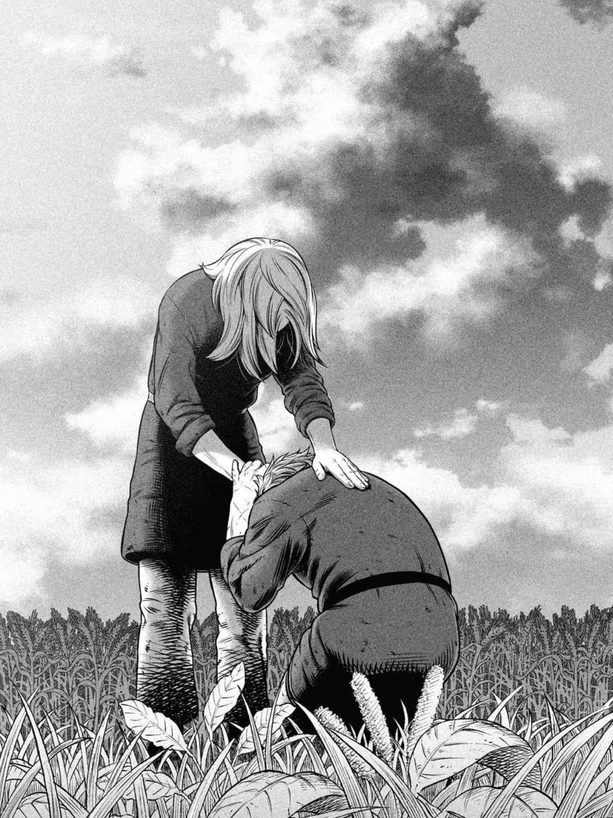 Vinland Saga - Repent for Kindle Paperwhite wallpaper featuring anime and black and white and more