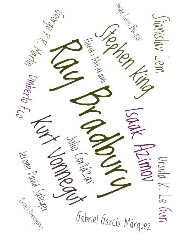 Authors name cloud for Other wallpaper