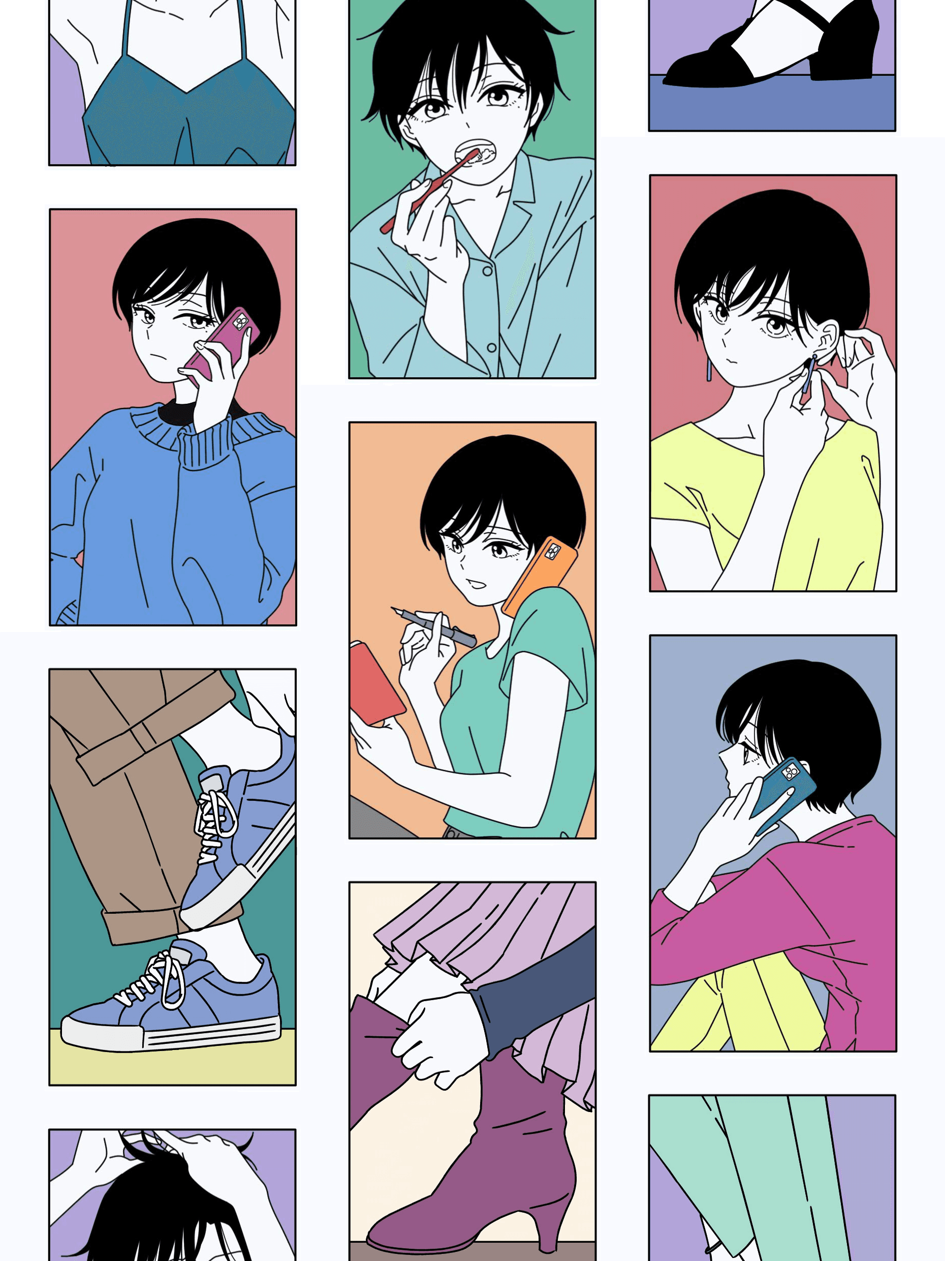 With You and the Rain for Boox Note wallpaper featuring anime and color and more