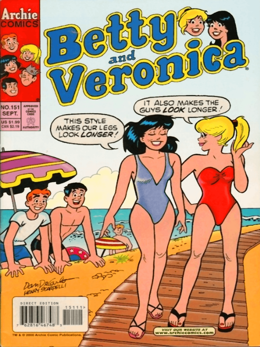 Betty & Veronica Look Longer for Kobo Libra e-reader wallpaper or screensaver featuring png and transparent and more
