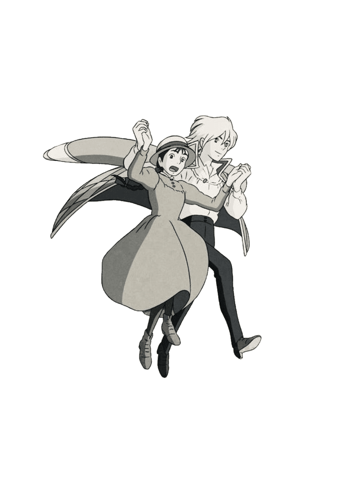 howl for Kindle Paperwhite wallpaper featuring png and ghibli